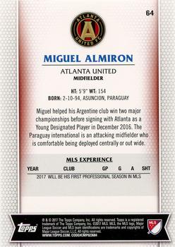 2017 Topps MLS #64 Miguel Almiron Back