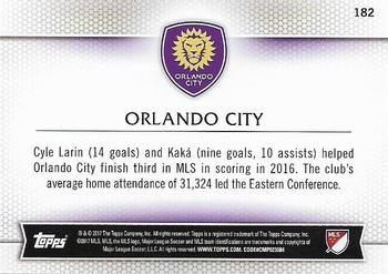 2017 Topps MLS #182 Orlando City SC Back