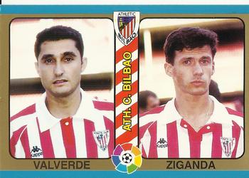 1995 Mundicromo Sport Futbol Total #45 Valverde / Ziganda Front
