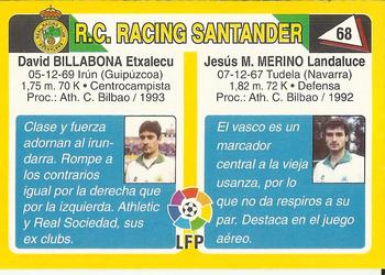 1995 Mundicromo Sport Futbol Total #68 Merino / Billabona Back
