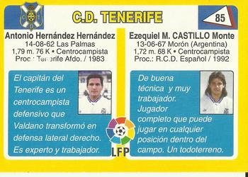 1995 Mundicromo Sport Futbol Total #85 Castillo / Toño Back