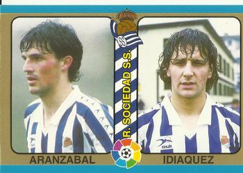 1995 Mundicromo Sport Futbol Total #99 Aranzabal / Idiaquez Front