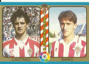 1995 Mundicromo Sport Futbol Total #123 Castano / Saric Front