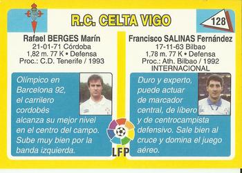 1995 Mundicromo Sport Futbol Total #128 Patxi Salinas / Berges Back