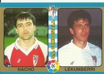 1995 Mundicromo Sport Futbol Total #175 Nacho / Lukemberri Front