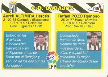 1995 Mundicromo Sport Futbol Total #246 Pozo / Altimira Back