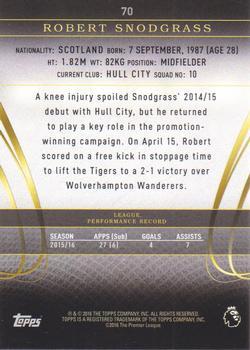 2016 Topps Premier Gold - Black #70 Robert Snodgrass Back