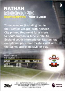 2016 Stadium Club Premier League - Gold Foil #9 Nathan Redmond Back