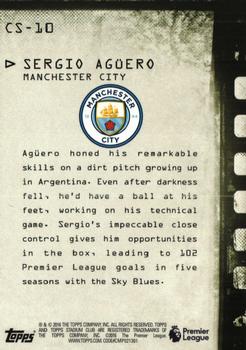 2016 Stadium Club Premier League - Contact Sheet #CS-10 Sergio Agüero Back