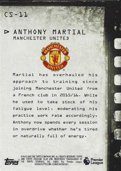 2016 Stadium Club Premier League - Contact Sheet #CS-11 Anthony Martial Back