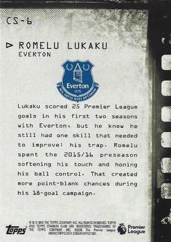 2016 Stadium Club Premier League - Contact Sheet Red #CS-6 Romelu Lukaku Back