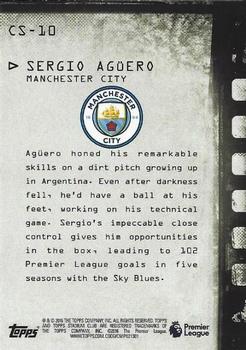 2016 Stadium Club Premier League - Contact Sheet Red #CS-10 Sergio Agüero Back
