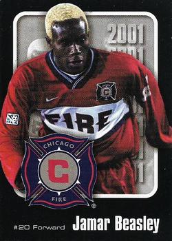 2001 AthletiCo / Chicago Tribune Chicago Fire #NNO Jamar Beasley Front