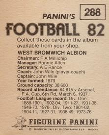 1981-82 Panini Football 82 (UK) #288 Club Badge Back