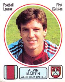 1981-82 Panini Football 82 (UK) #306 Alvin Martin Front
