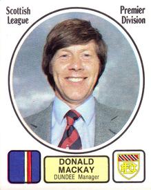 1981-82 Panini Football 82 (UK) #442 Donald Mackay Front