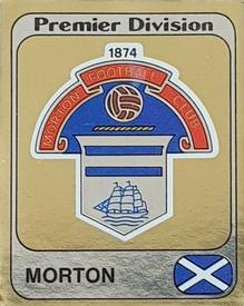 1981-82 Panini Football 82 (UK) #467 Greenock Morton Club Badge Front