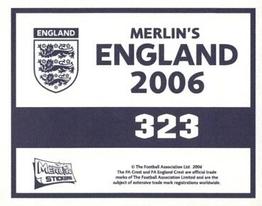 2006 Merlin England #323 Kit & Flag Back