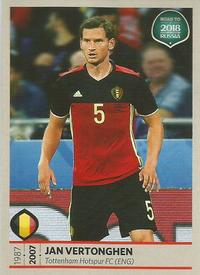 2017 Panini Road To 2018 FIFA World Cup Stickers #3 Jan Vertonghen Front