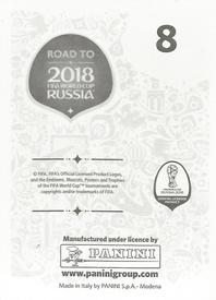 2017 Panini Road To 2018 FIFA World Cup Stickers #8 Marouane Fellaini Back