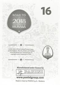 2017 Panini Road To 2018 FIFA World Cup Stickers #16 Romelu Lukaku Back
