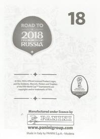 2017 Panini Road To 2018 FIFA World Cup Stickers #18 Vedran Corluka Back