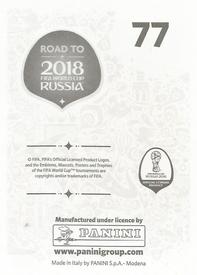 2017 Panini Road To 2018 FIFA World Cup Stickers #77 David Silva Back