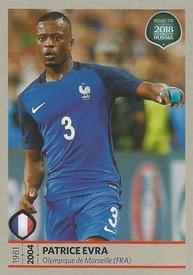 2017 Panini Road To 2018 FIFA World Cup Stickers #86 Patrice Evra Front