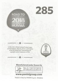 2017 Panini Road To 2018 FIFA World Cup Stickers #285 Paulo Dybala Back