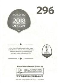 2017 Panini Road To 2018 FIFA World Cup Stickers #296 Rudy Cardozo Back