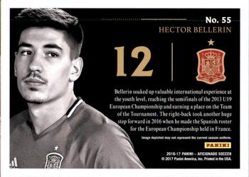 2017 Panini Aficionado #55 Hector Bellerin Back