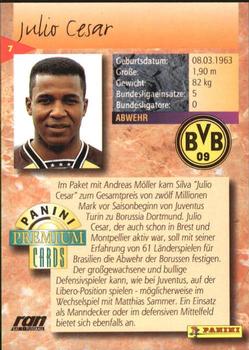 1994 Panini Premium Bundesliga #7 Julio Cesar Back