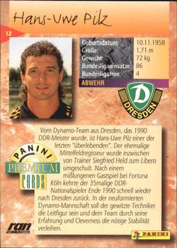 1994 Panini Premium Bundesliga #12 Hans-Uwe Pilz Back