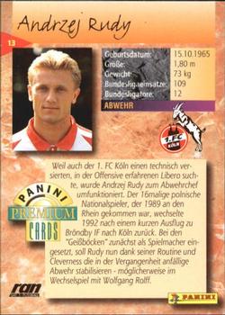 1994 Panini Premium Bundesliga #13 Andrzej Rudy Back