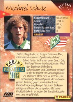 1994 Panini Premium Bundesliga #26 Michael Schulz Back