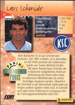 1994 Panini Premium Bundesliga #27 Lars Schmidt Back