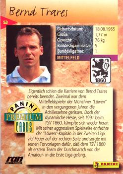 1994 Panini Premium Bundesliga #53 Bernd Trares Back