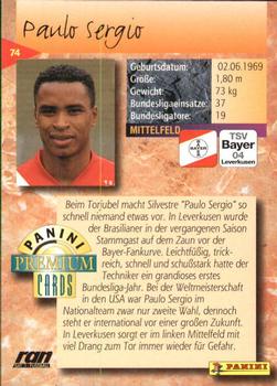 1994 Panini Premium Bundesliga #74 Paulo Sergio Back