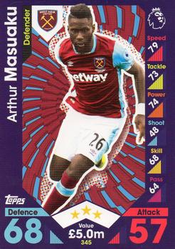 2016-17 Topps Match Attax Premier League #345 Arthur Masuaku Front
