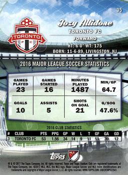 2017 Stadium Club MLS #35 Jozy Altidore Back