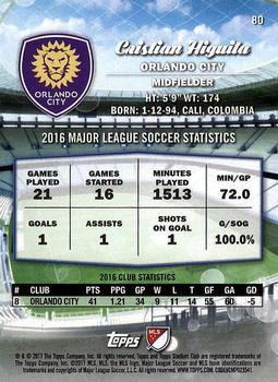 2017 Stadium Club MLS #80 Cristian Higuita Back
