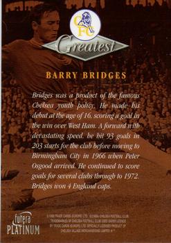 1999 Futera Platinum Chelsea Greatest #NNO Barry Bridges Back