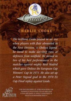 1999 Futera Platinum Chelsea Greatest #NNO Charlie Cooke Back