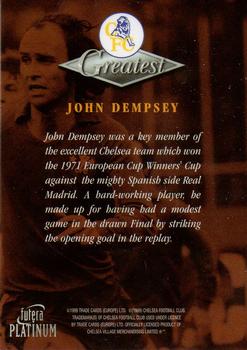 1999 Futera Platinum Chelsea Greatest #NNO John Dempsey Back