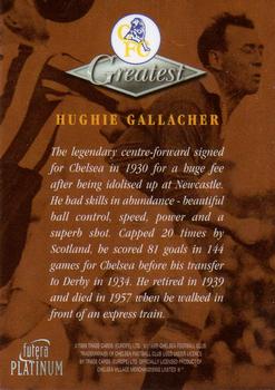 1999 Futera Platinum Chelsea Greatest #NNO Hughie Gallacher Back
