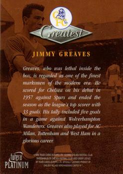 1999 Futera Platinum Chelsea Greatest #NNO Jimmy Greaves Back
