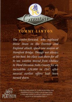 1999 Futera Platinum Chelsea Greatest #NNO Tommy Lawton Back