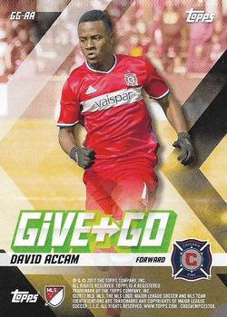 2017 Topps MLS - Give and Go #GG-AA Arturo Alvarez / David Accam Back