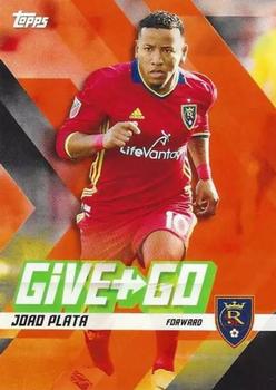 2017 Topps MLS - Give and Go Orange #GG-PM Joao Plata / Yura Movsisyan Front