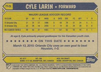 2017 Topps MLS - Throwback Topps #TT-CL Cyle Larin Back